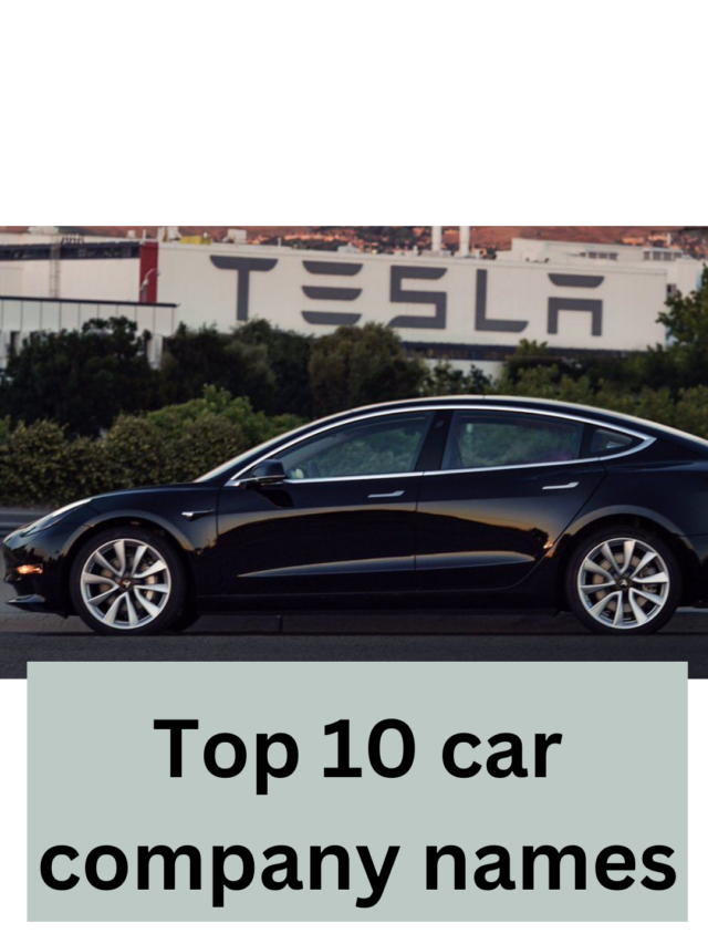 Top 10 car company names