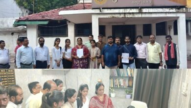 बुलंद छत्तीसगढ़ के संपादक के परिवार और पत्रकारों ने सौंपा ज्ञापन